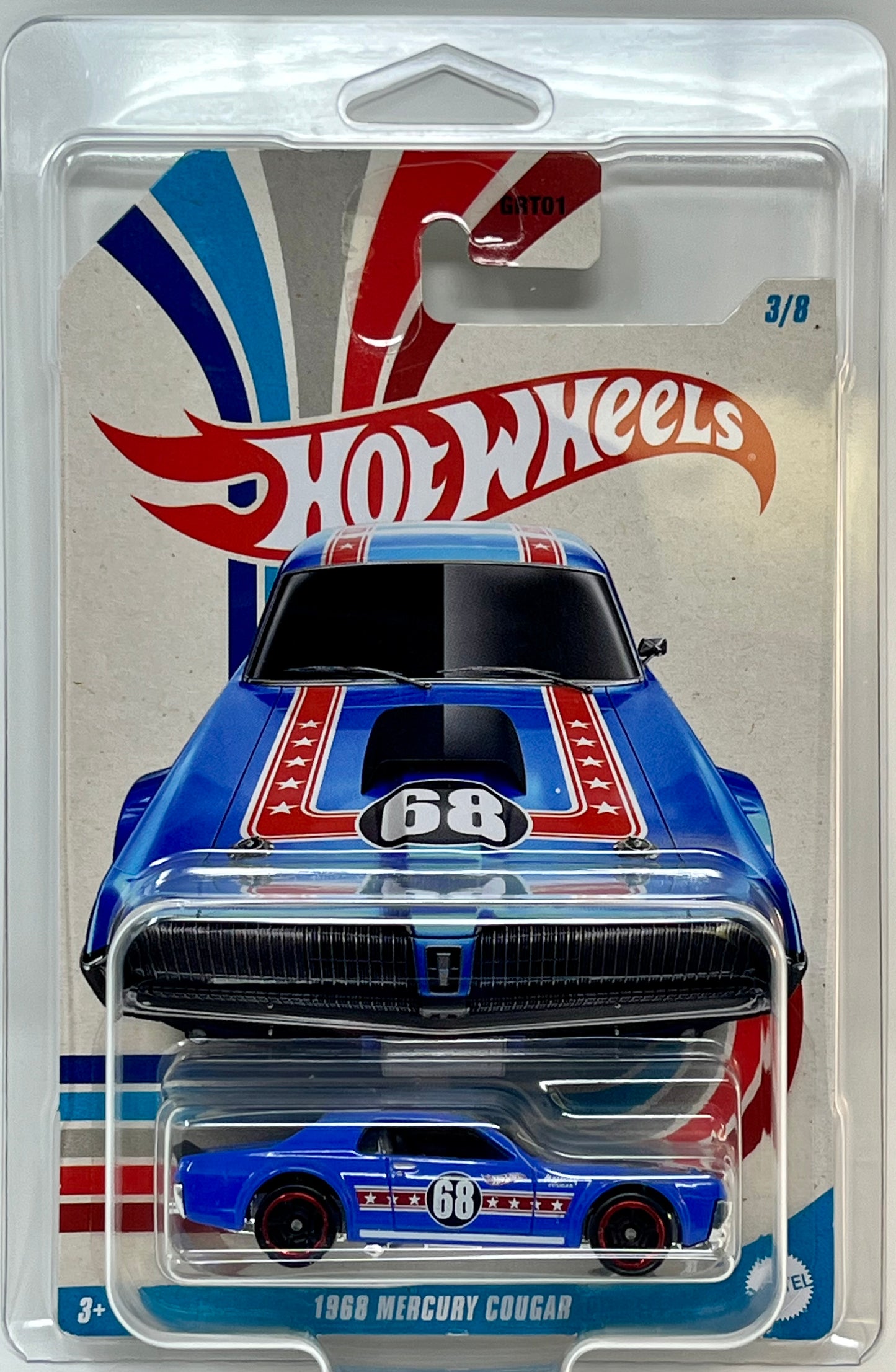 Hot Wheels 1968 Mercury Cougar 3/8 with Protector