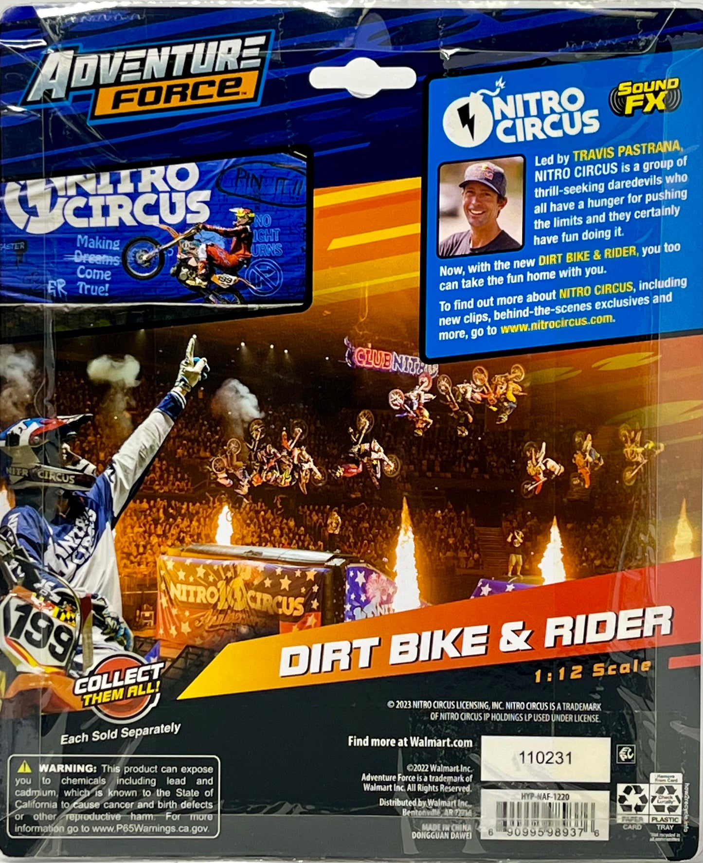 Adventure Force Nitro Circus Dirt Bike and Rider
