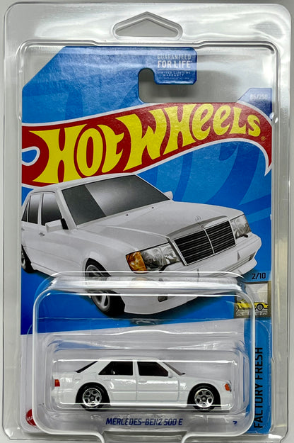 Hot Wheels Mercedes Benz 500 E (White) Factory Fresh 2/10 with Protector