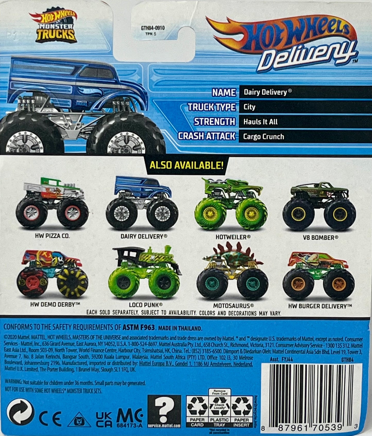Hot Wheels Monster Trucks Hot Wheels Delivery Blue
