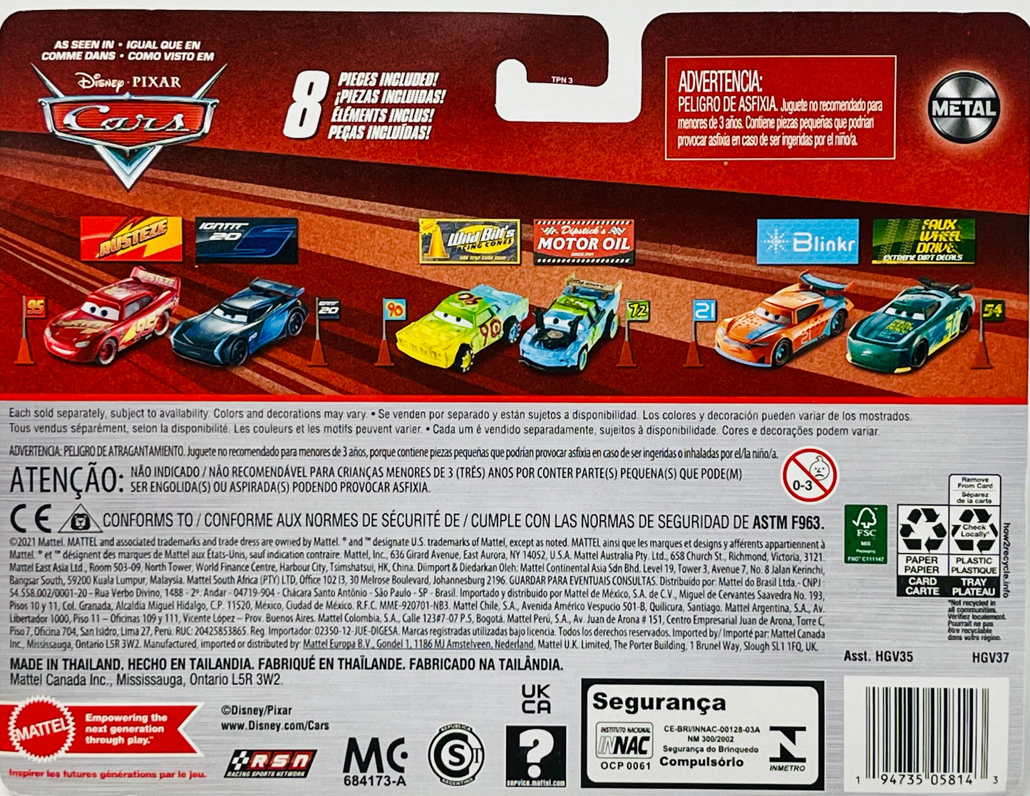 Disney Pixar Cars Cal Weathers and Bobby Swift
