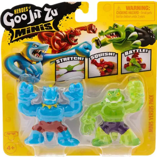 Heroes Of Goo Jit Zu Minis Tyro vs Goo Power Rock Jaw