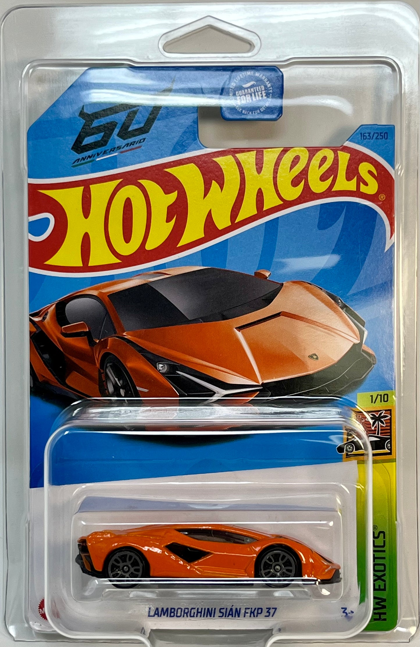 Hot Wheels Lamborghini Sian FKP 37 (Orange) with Protector