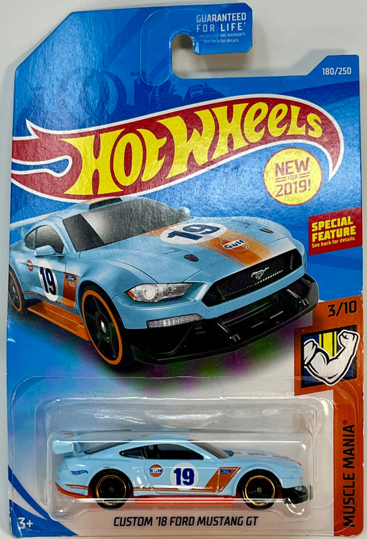 Hot Wheels Custom ‘18 Ford Mustang GT (Gulf) with Protector