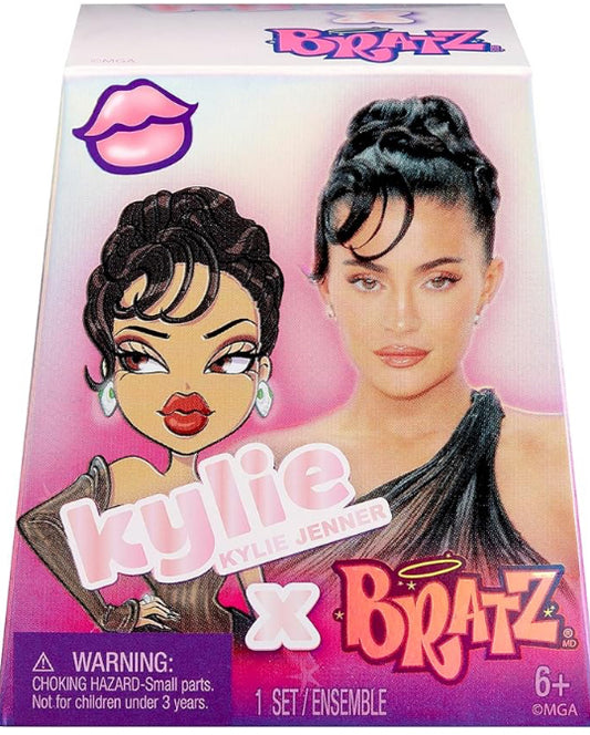 BRATZ x Kylie Jenner Series 1 Collectible Figures, 2 Minis in Each Pack, Blind Packaging Doubles as Display
