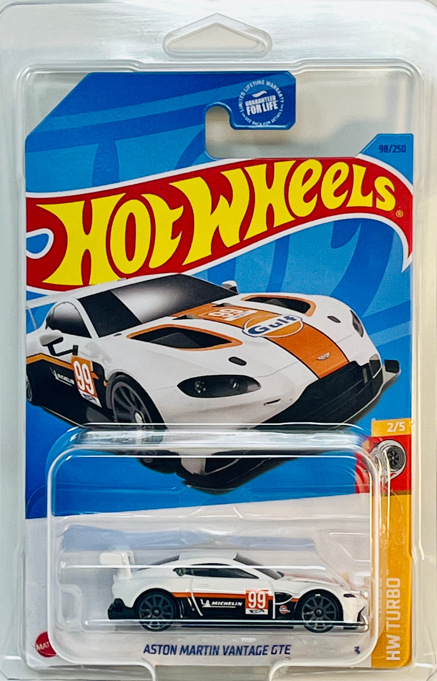 Hot Wheels Aston Martin Vantage GTE (White Gulf) with Protector