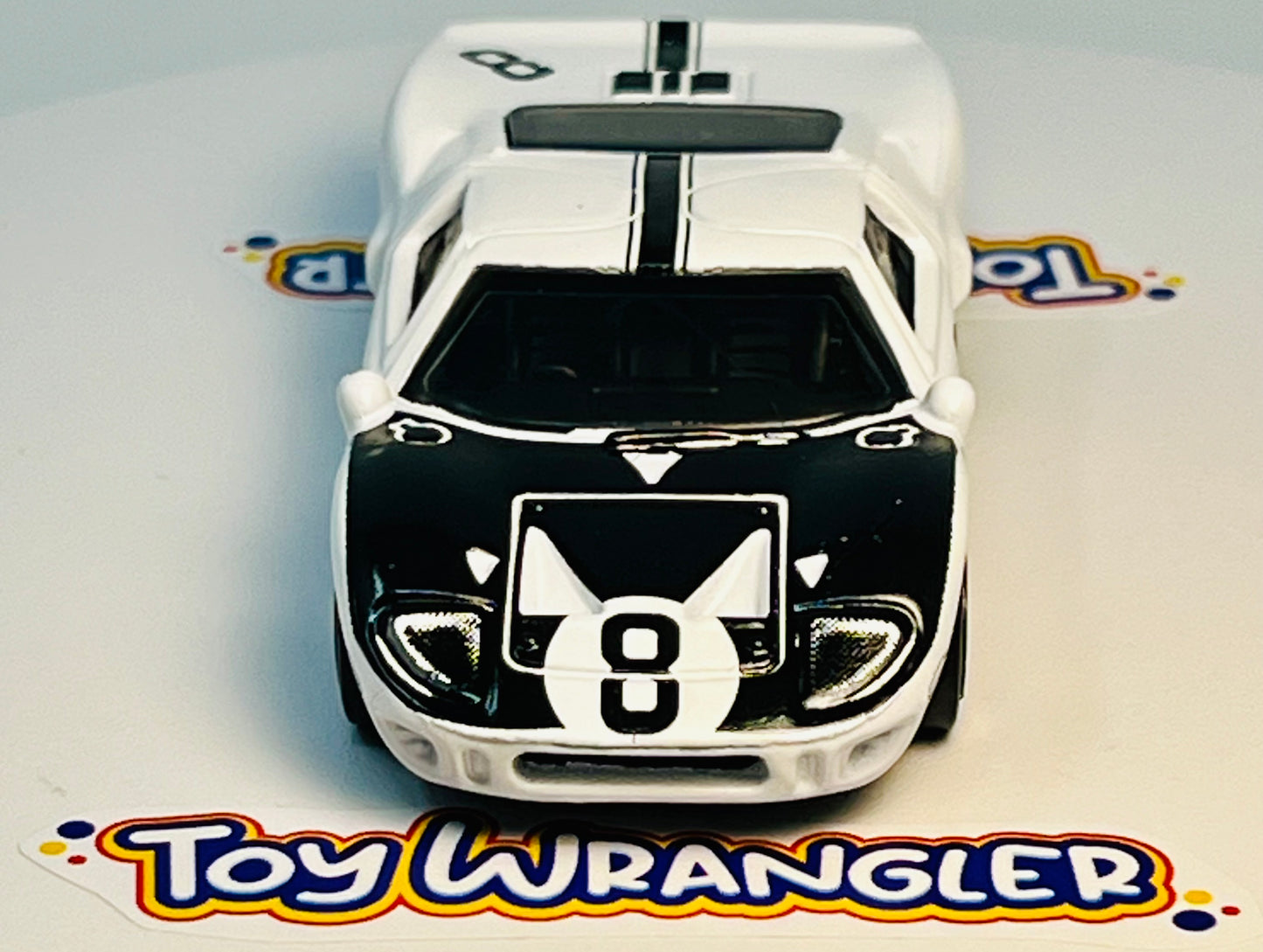 Hot Wheels Ford GT40 (White/Black) Factory Fresh with Protector