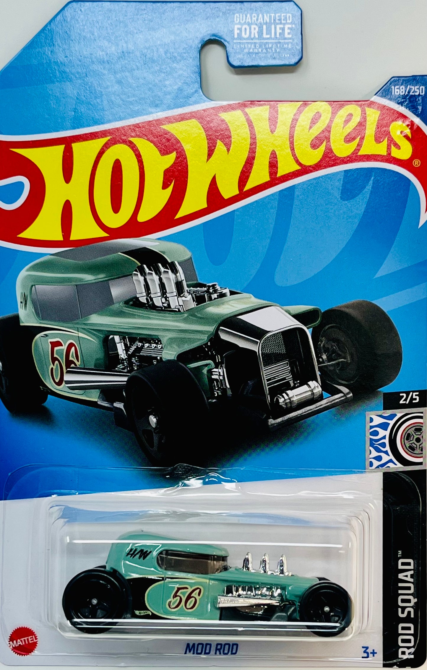 Hot Wheels Mod Rod (Pale Green) Rod Squad with Protector