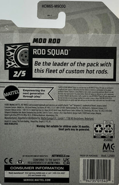 Hot Wheels Mod Rod (Pale Green) Rod Squad with Protector