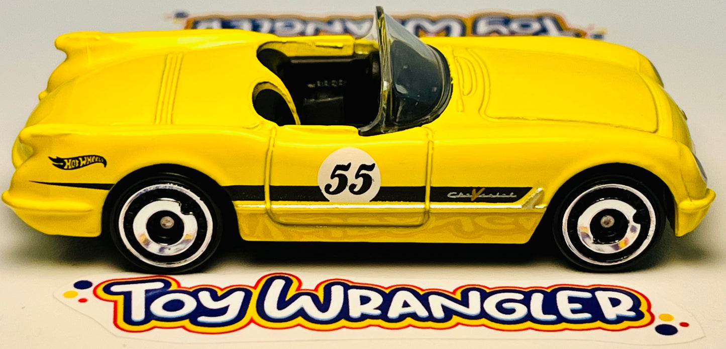 Hot Wheels Corvette 70th Series '55 Corvette (Yellow) with Protector