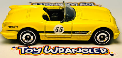 Hot Wheels Corvette 70th Series '55 Corvette (Yellow) with Protector