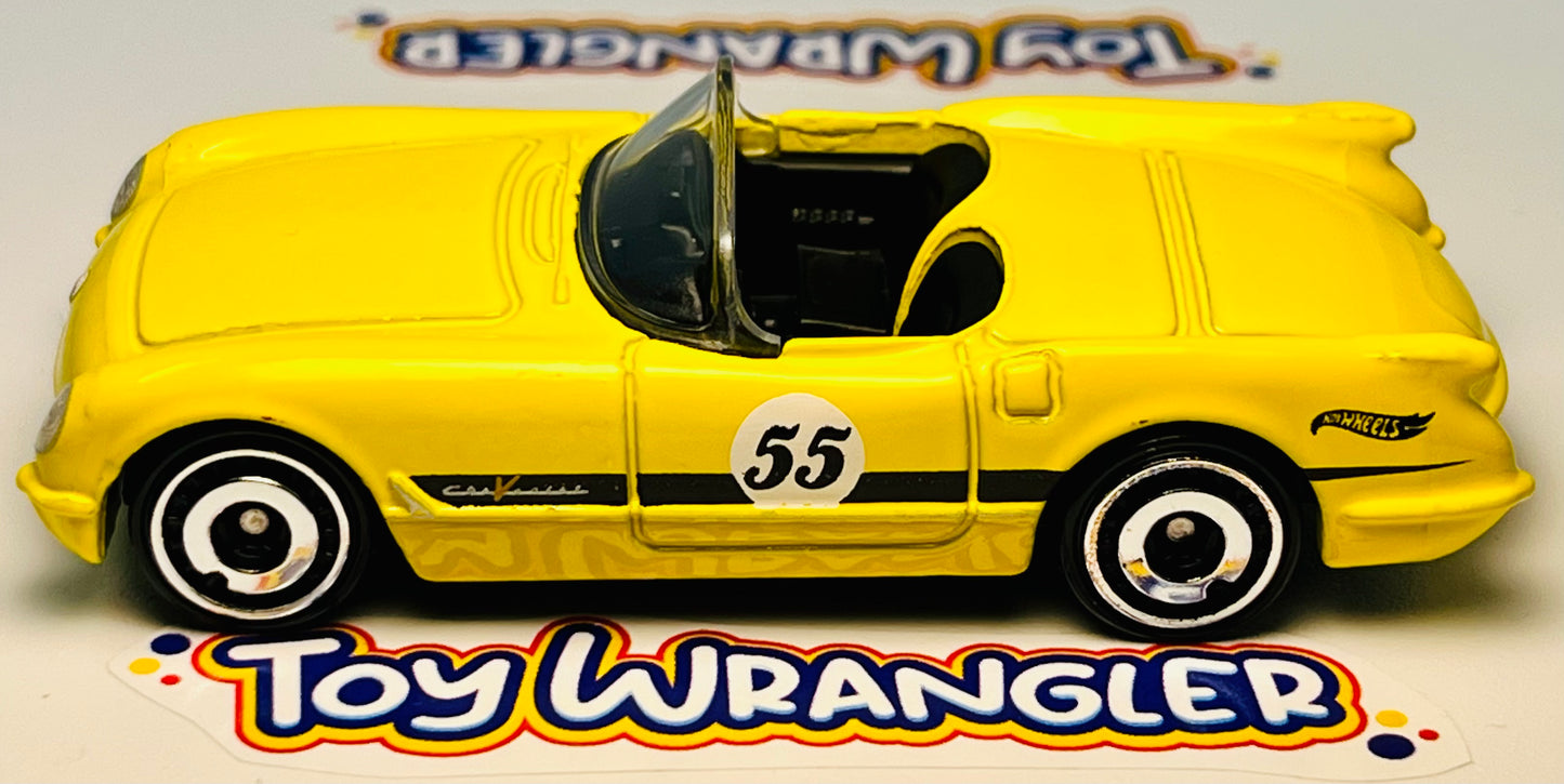 Hot Wheels Corvette 70th Series '55 Corvette (Yellow) with Protector