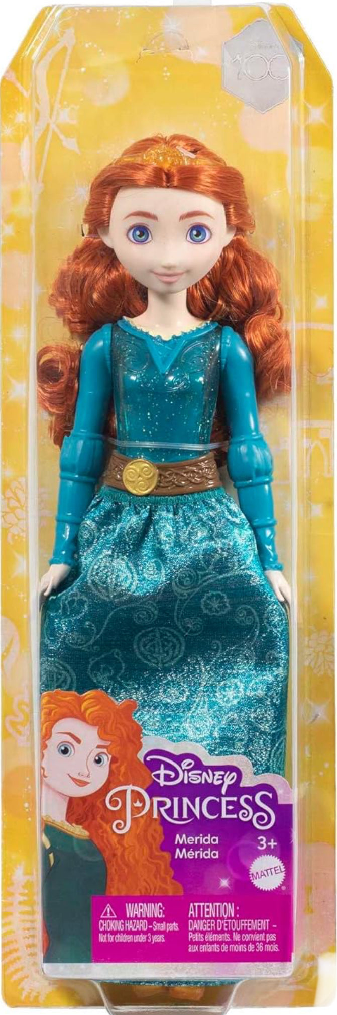 Mattel Disney Princess Toys, Merida Fashion Doll, Sparkling Look with ...