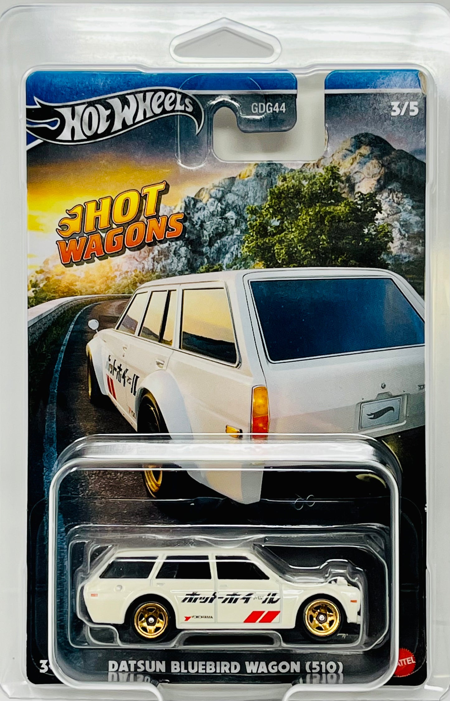 Hot Wheels Hot Wagons Datsun Bluebird Wagon (510) with Protector