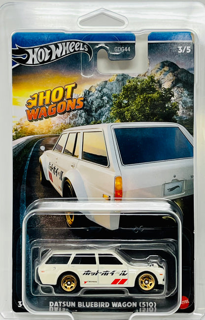 Hot Wheels Hot Wagons Datsun Bluebird Wagon (510) with Protector