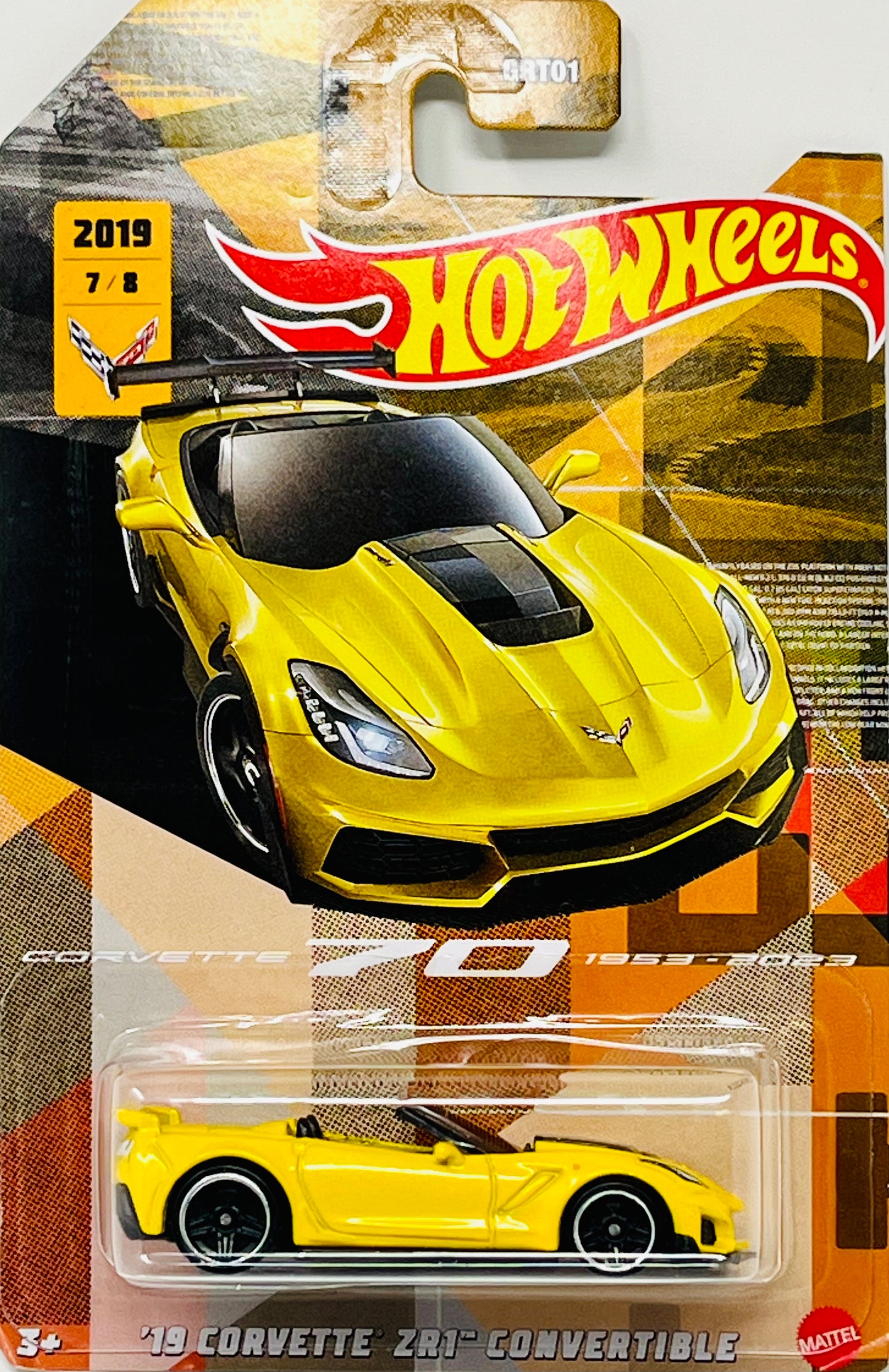 Hot Wheels  '19 Corvette 70th '19 Corvette ZR1 Convertible with Protector