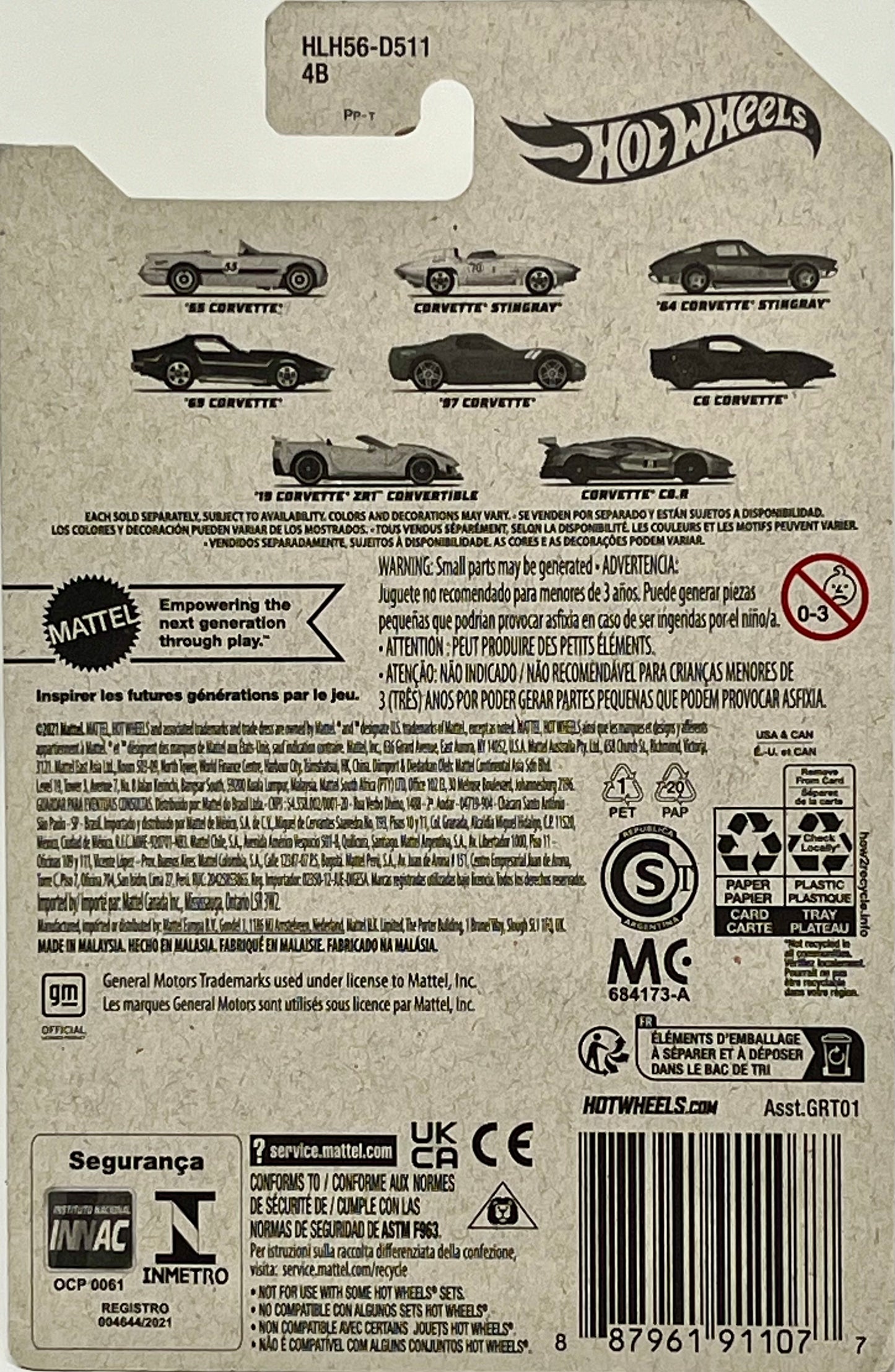 Hot Wheels  '19 Corvette 70th '19 Corvette ZR1 Convertible with Protector