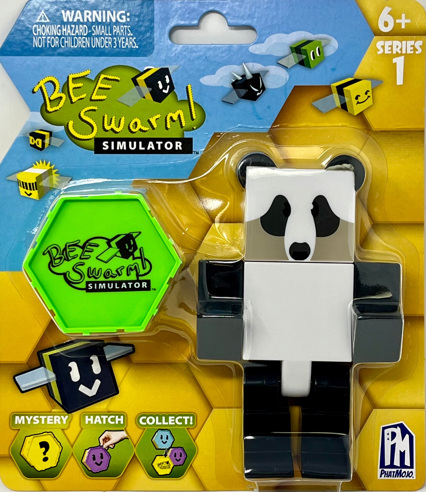 Bee Swarm Simulator Panda Bear Figure & Mystery Honeycomb Series 1 by Roblox