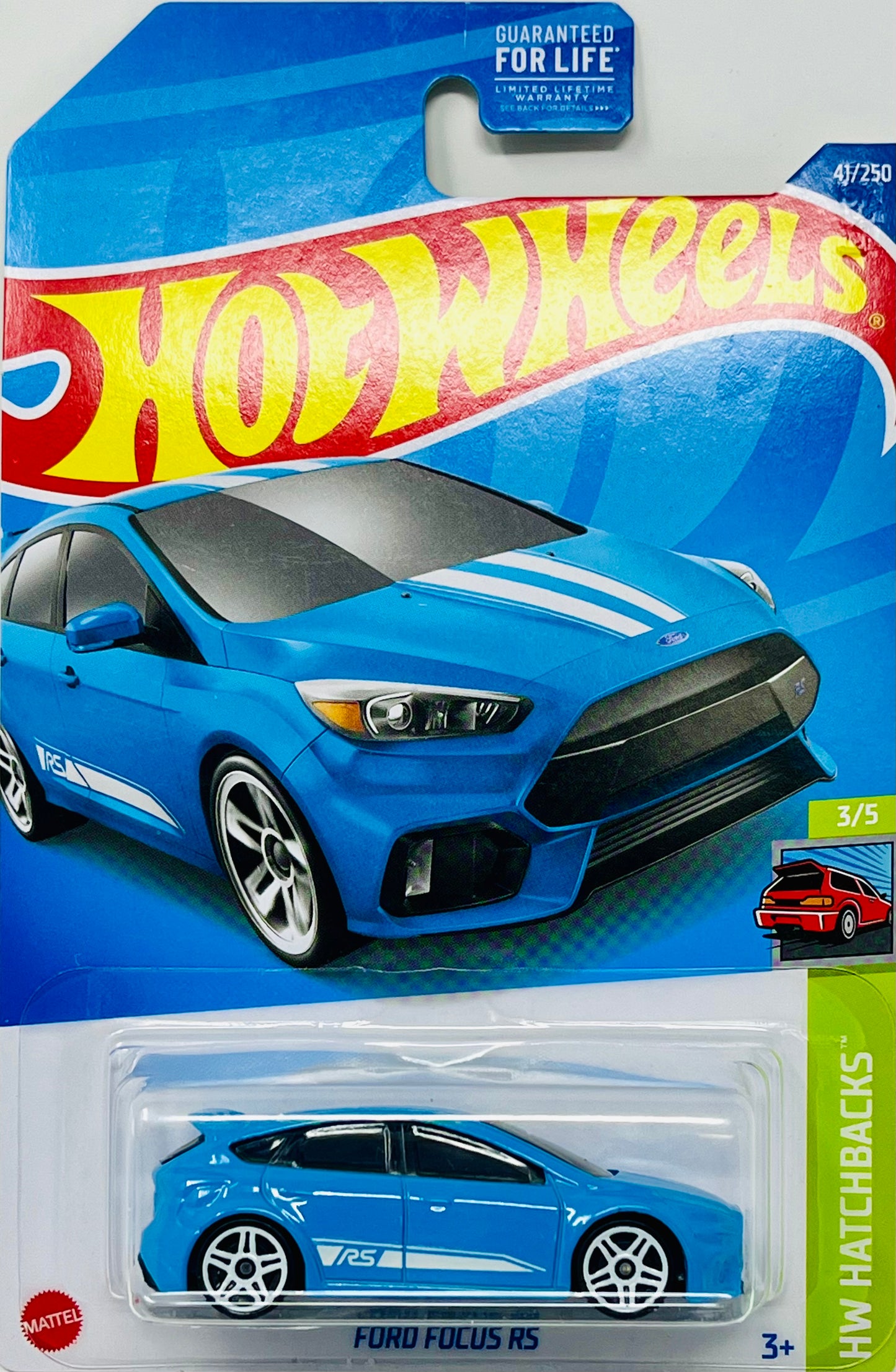Hot Wheels Ford Focus RS (Blue) with Protector