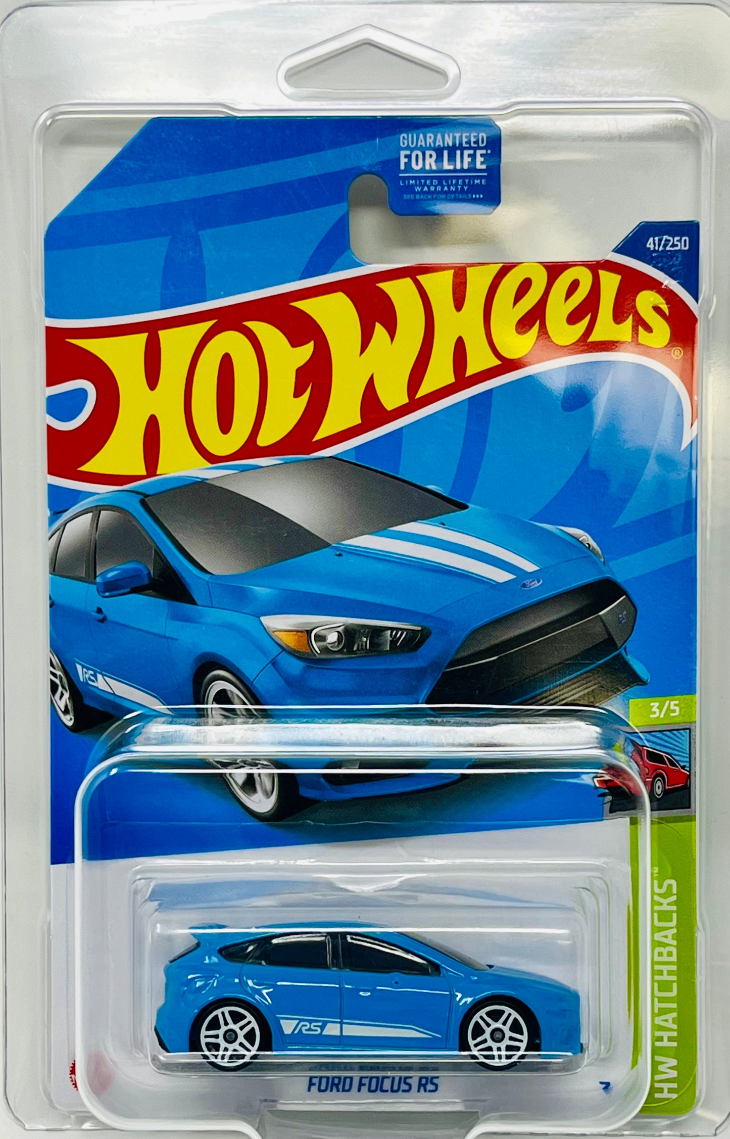 Hot Wheels Ford Focus RS (Blue) with Protector