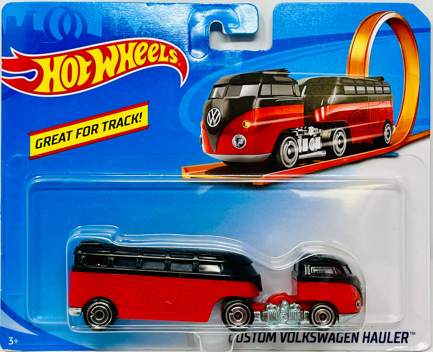 Hot Wheels Custom Volkswagen Hauler Vehicle - Red and Black