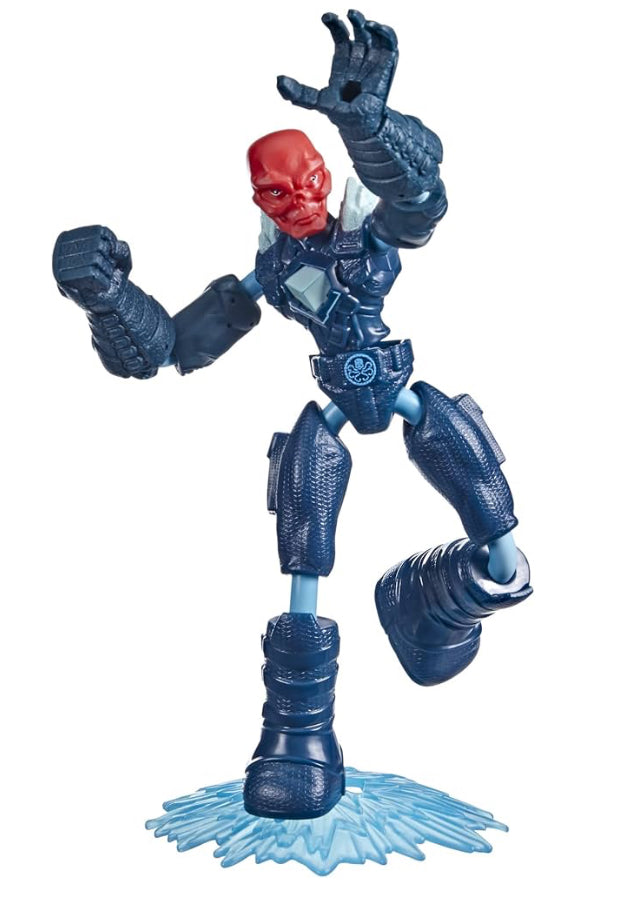 Avengers Marvel Bend and Flex Missions Red Skull Ice Mission Action Figure, 6-Inch-Scale Bendable Toy, Toys for Kids Ages 4 and Up
