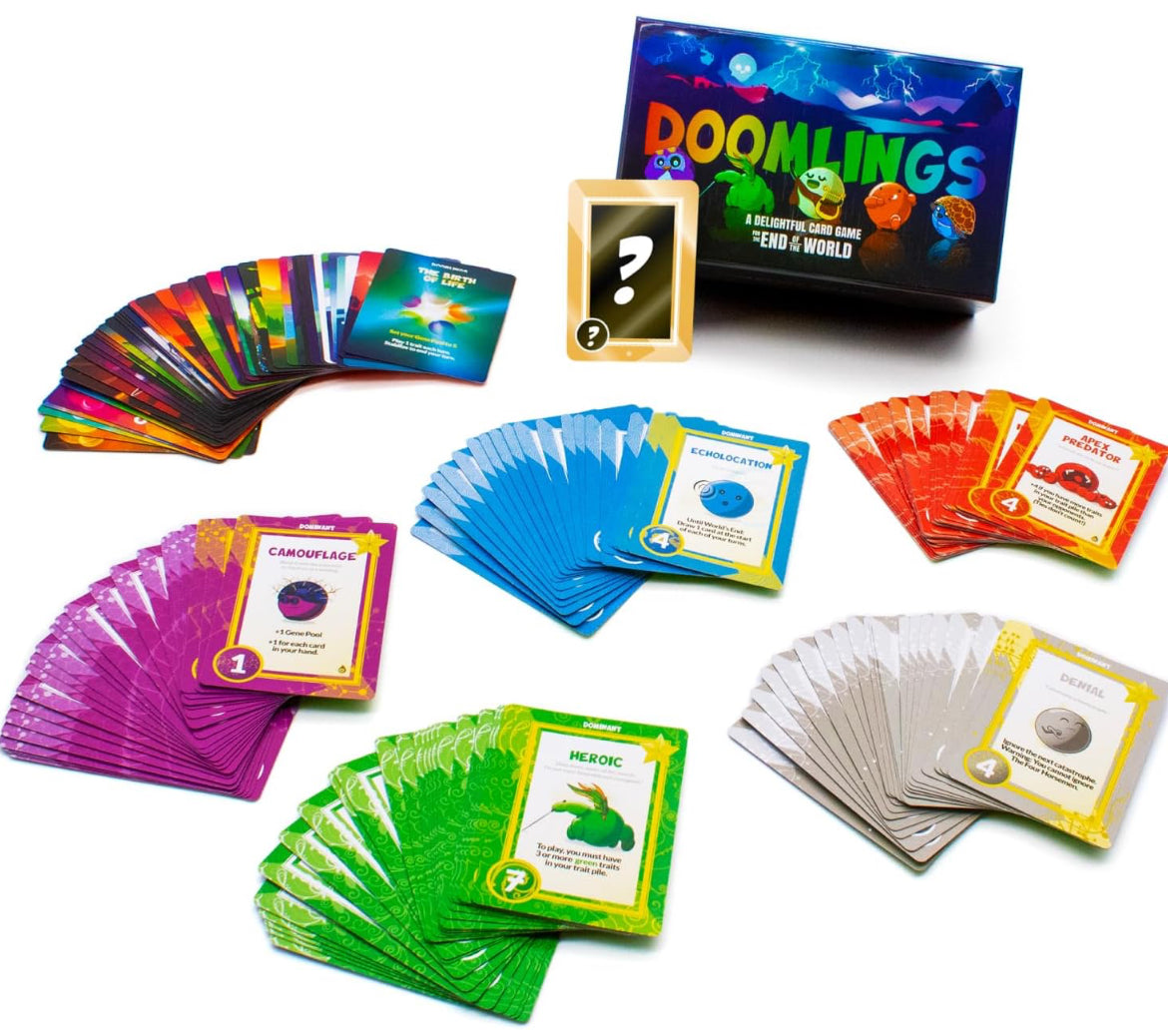 Doomlings Classic Card Game (Base Game) Fun Family Card Game for Adults Teens & Kids for Game Night & Travel Game | 2-6 Players, Ages 10+