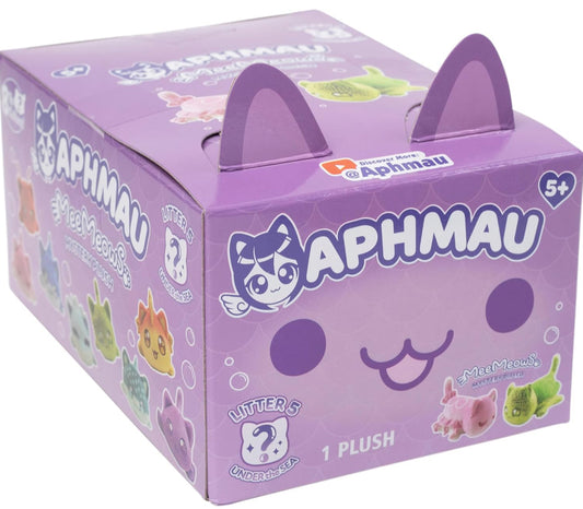 Aphmau 6” MeeMeow Mystery Plush – Series 5; YouTube Gaming Channel, Blind Box, 1 of 8 Possible Under The Sea MeeMeows, Official Merch