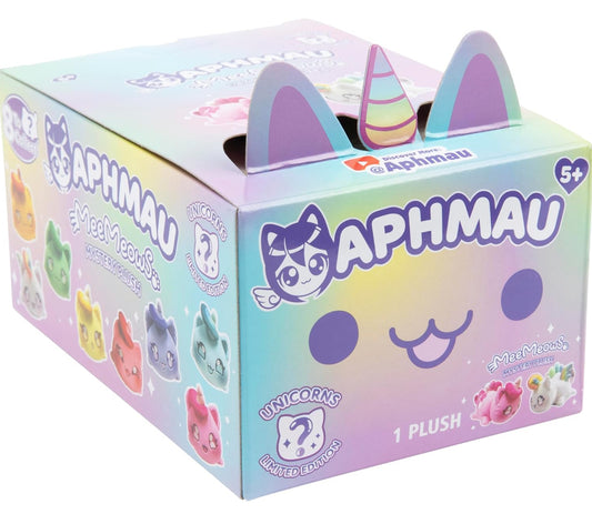 Aphmau 6” MeeMeow Mystery Plush – Unicorn Collection; YouTube Gaming Channel, Blind Box, 1 of 8 Possible Unicorn MeeMeows, Official Merch