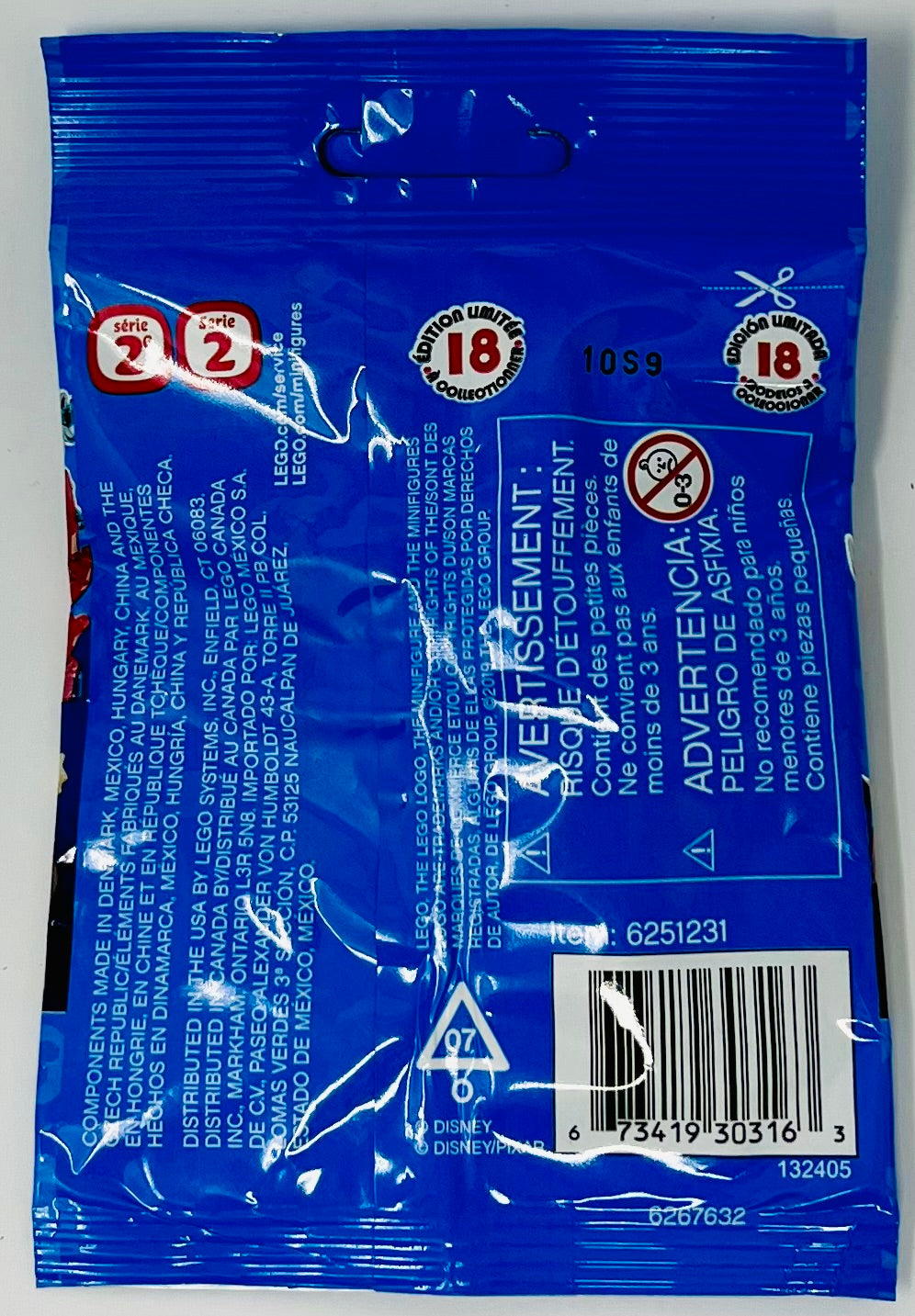 2x LEGO Minifigures Disney Series 2 71024 Building Kit (1 Minifigure)