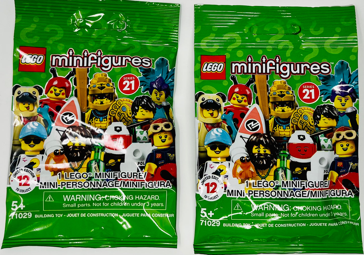 2x LEGO Minifigures Series 21 71029 Limited Edition