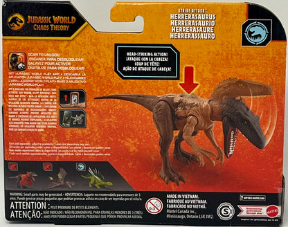 Jurassic World Chaos Theory Strike Attack Herrerasaurus Action Figure