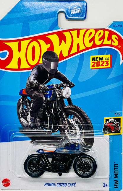Hot Wheels Honda CB750 Cafe Blue seat with Protector