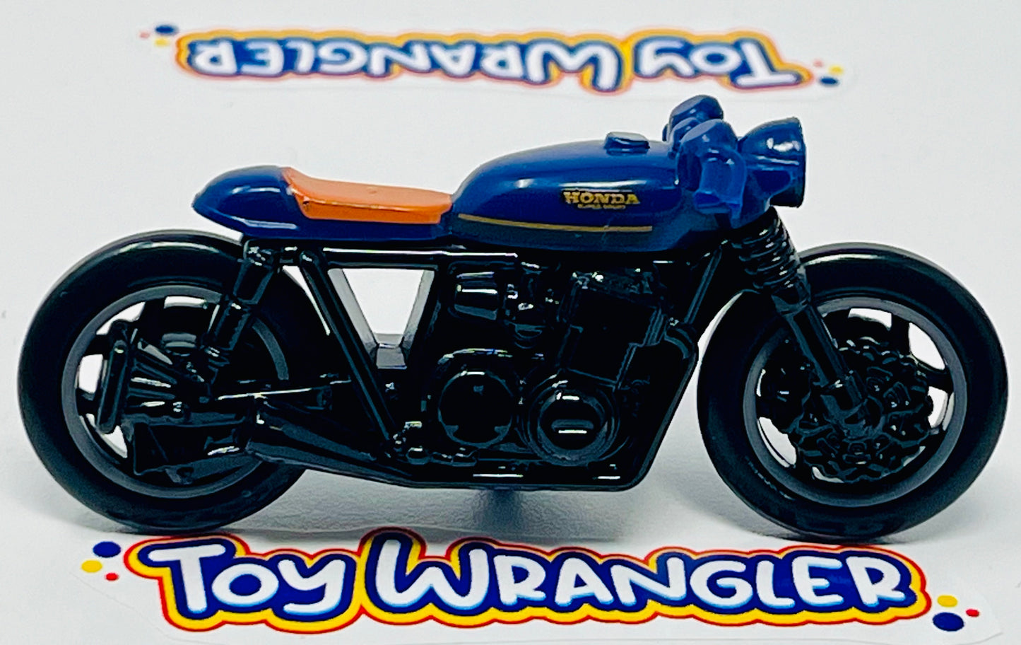 Hot Wheels Honda CB750 Cafe Blue seat with Protector