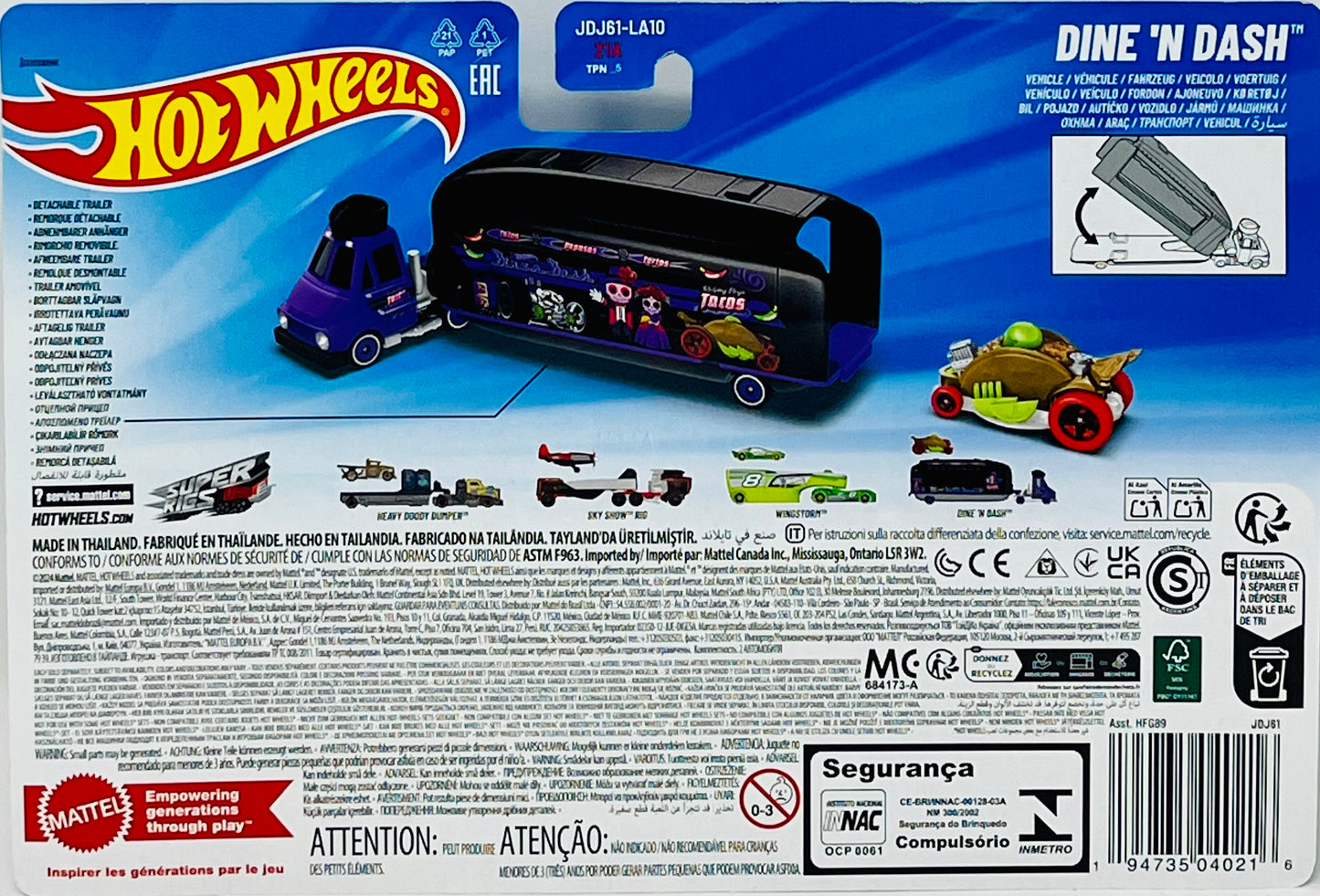 Hot Wheels Super Rigs Dine 'N Dash Diecast Car