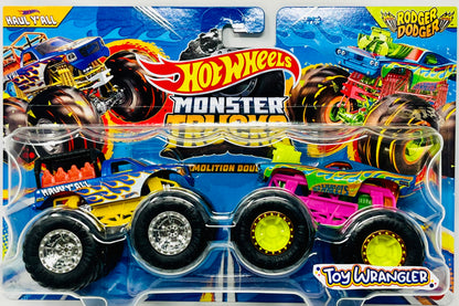 Hot Wheels Monster Trucks Demolition Doubles Haul Y'all vs Rodger Dodger