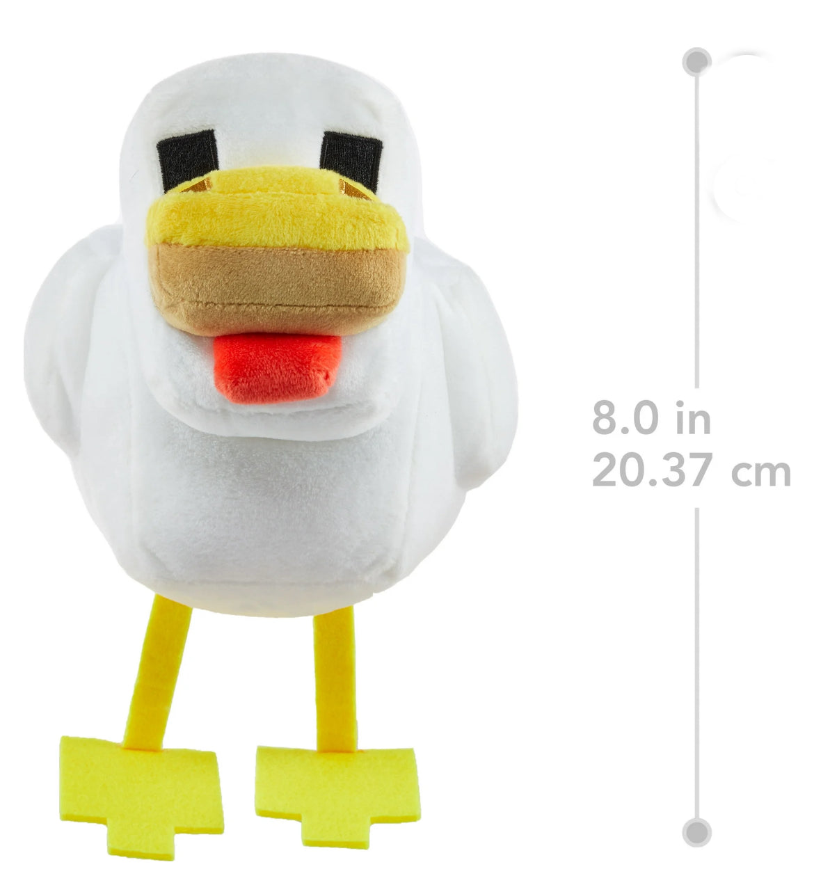 Minecraft Chicken Inflatable Minecraft Plush Chicken Toy, 8-inch Collectible Soft Doll Inspired by ...