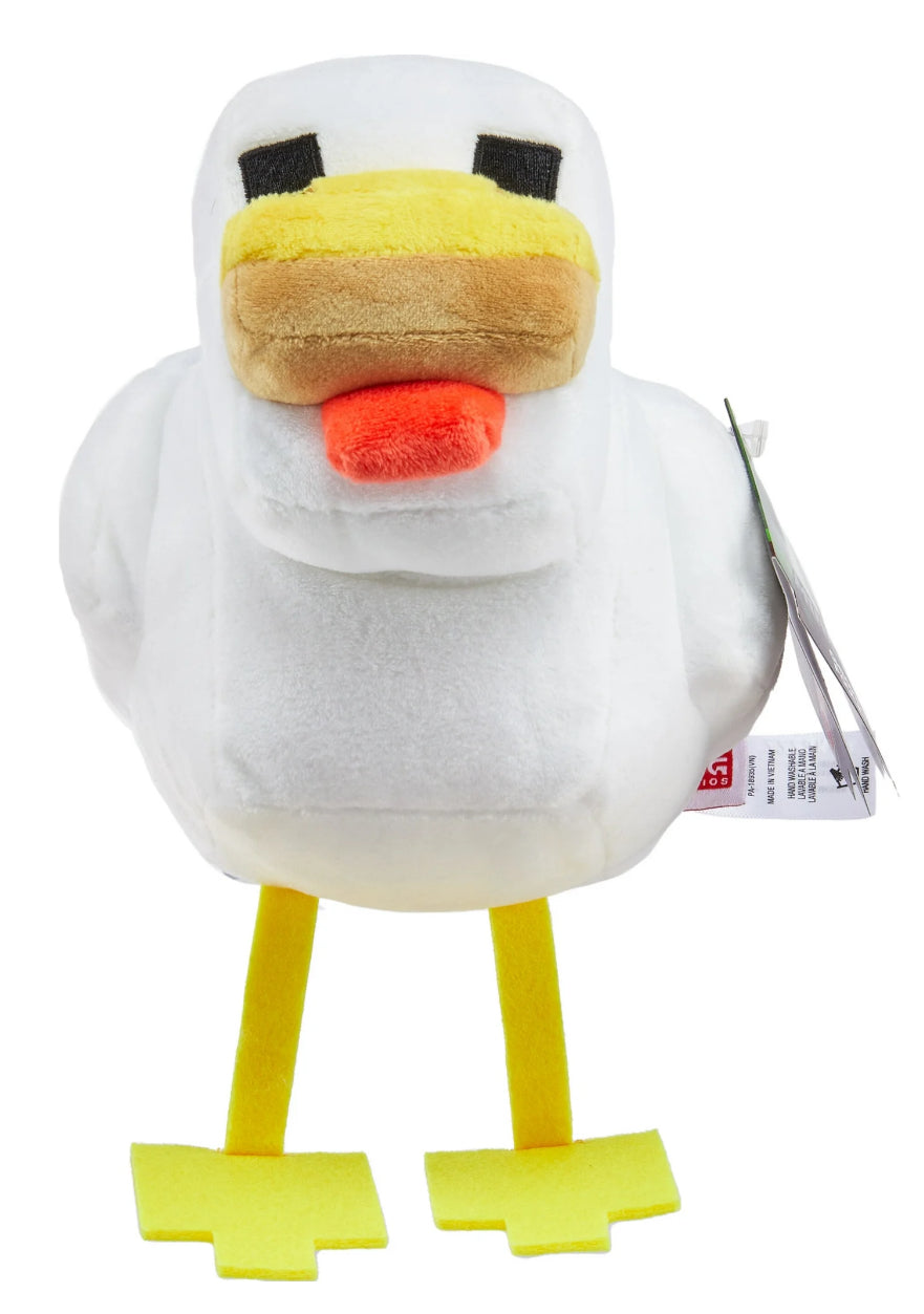 Minecraft Chicken Inflatable Minecraft Plush Chicken Toy, 8-inch Collectible Soft Doll Inspired by ...