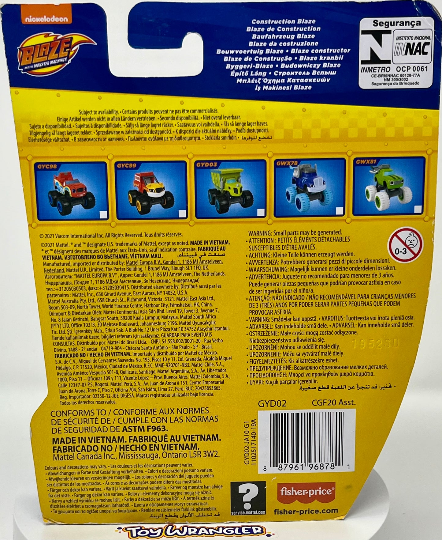 Blaze and the Monster Machines Construction Blaze Die Cast Monster Truck Crane