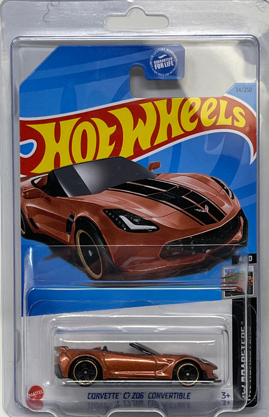 Hot Wheels Corvette C7 Z06 Convertible (Burnt Orange)