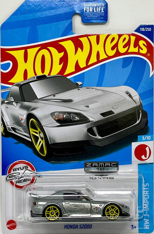 Hot Wheels Honda S2000 Zamac Ryu's Rides J-Imports with Protector