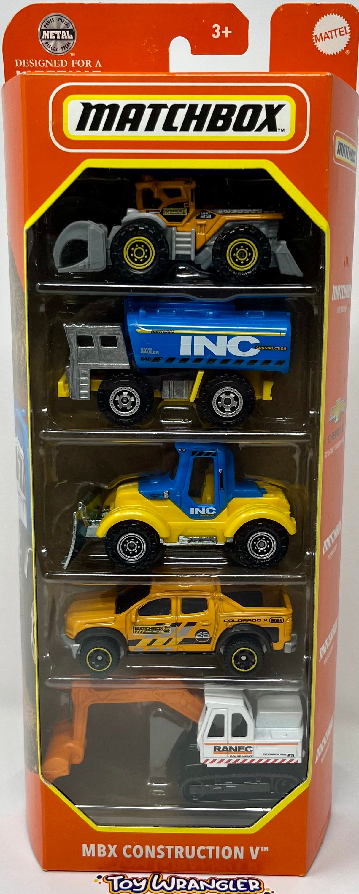 Matchbox MBX Construction V 5 Pack – Toy Wrangler