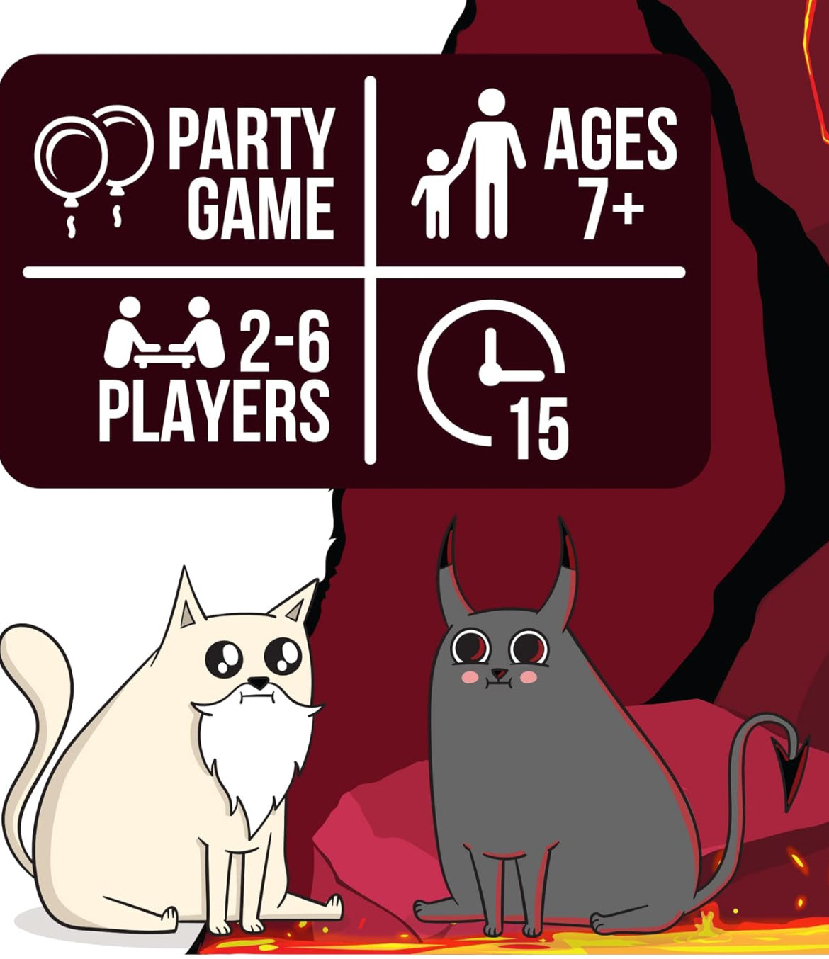 Exploding Kittens Good vs. Evil - 55 Cards Inspired by The Netflix Series - Elevate with New Characters - Funny Card Games for Adults and Kids, Easy to Learn Family Games - Ages 7 and Up