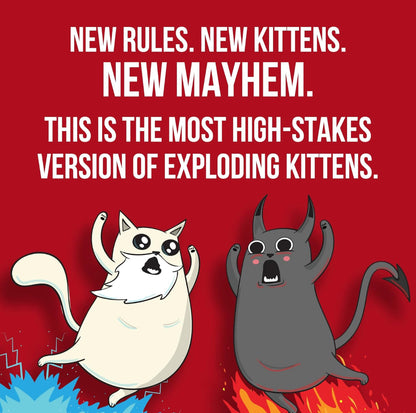 Exploding Kittens Good vs. Evil - 55 Cards Inspired by The Netflix Series - Elevate with New Characters - Funny Card Games for Adults and Kids, Easy to Learn Family Games - Ages 7 and Up