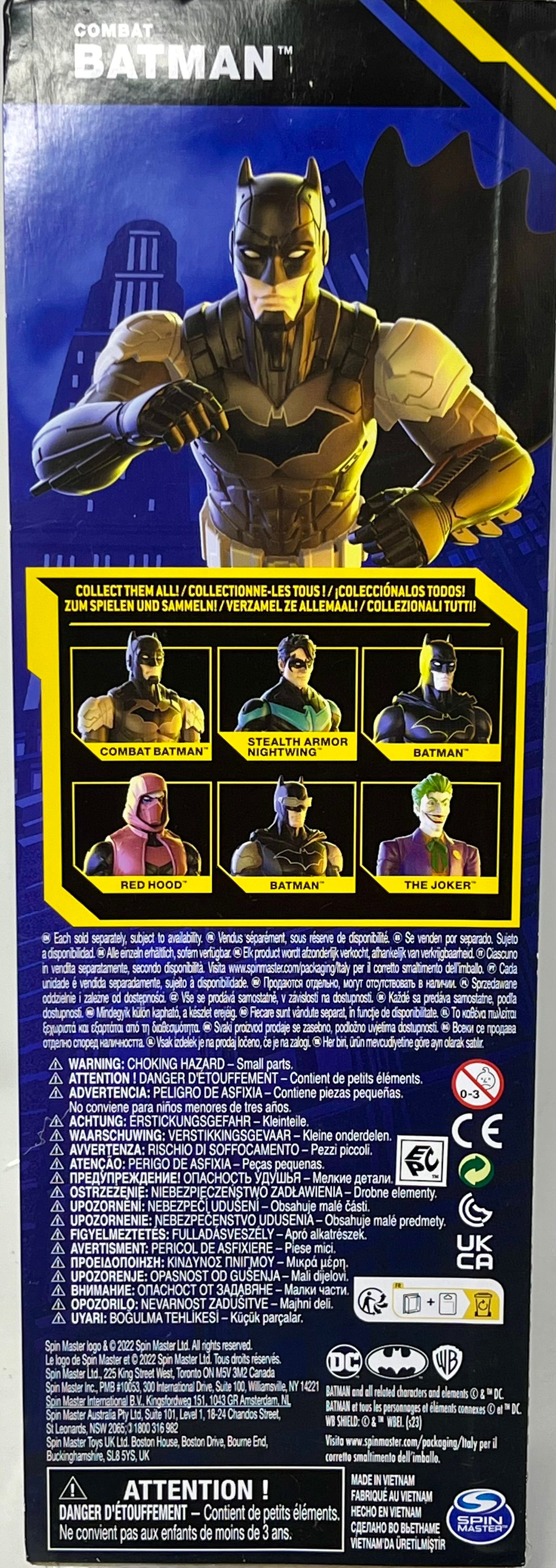 DC Comics, 12-inch Combat Batman Action Figure, Kids Toys for Boys and Girls Ages 3 and Up