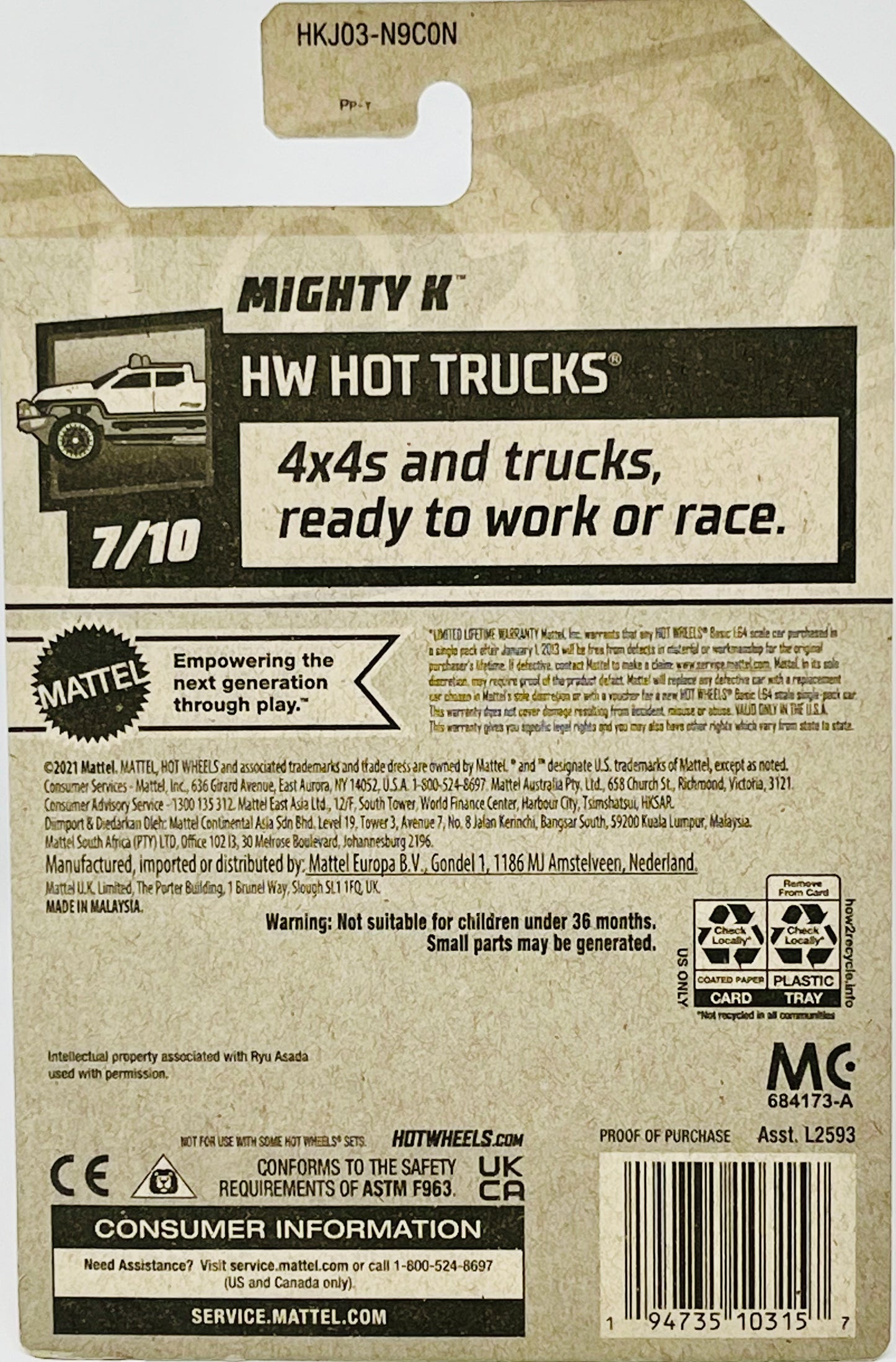 Hot Wheels Mighty K (Red)