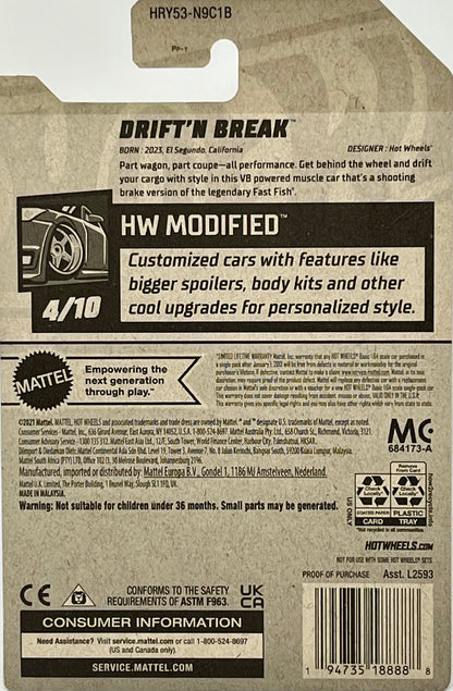 Hot Wheels Driftin Break (Purple)