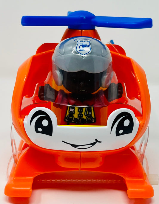 Fisher Price Little People Orange Helicopter With Figure