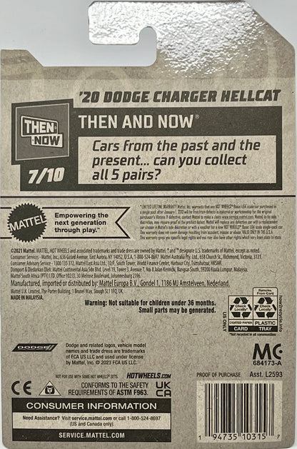 Hot Wheels Dodge Charger Hellcat (Purple) with Protector