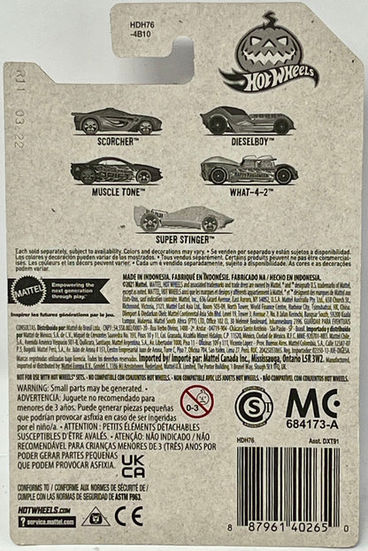Hot Wheels Halloween 2022 Muscle Tone Die Cast Car